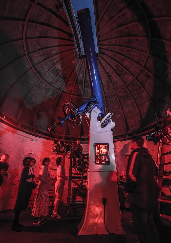 Irving Porter Church telescope in use