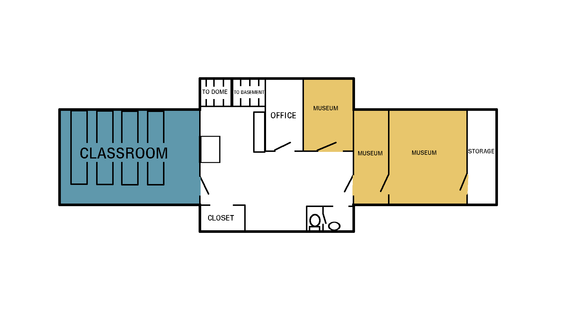 Floor plan for the museum