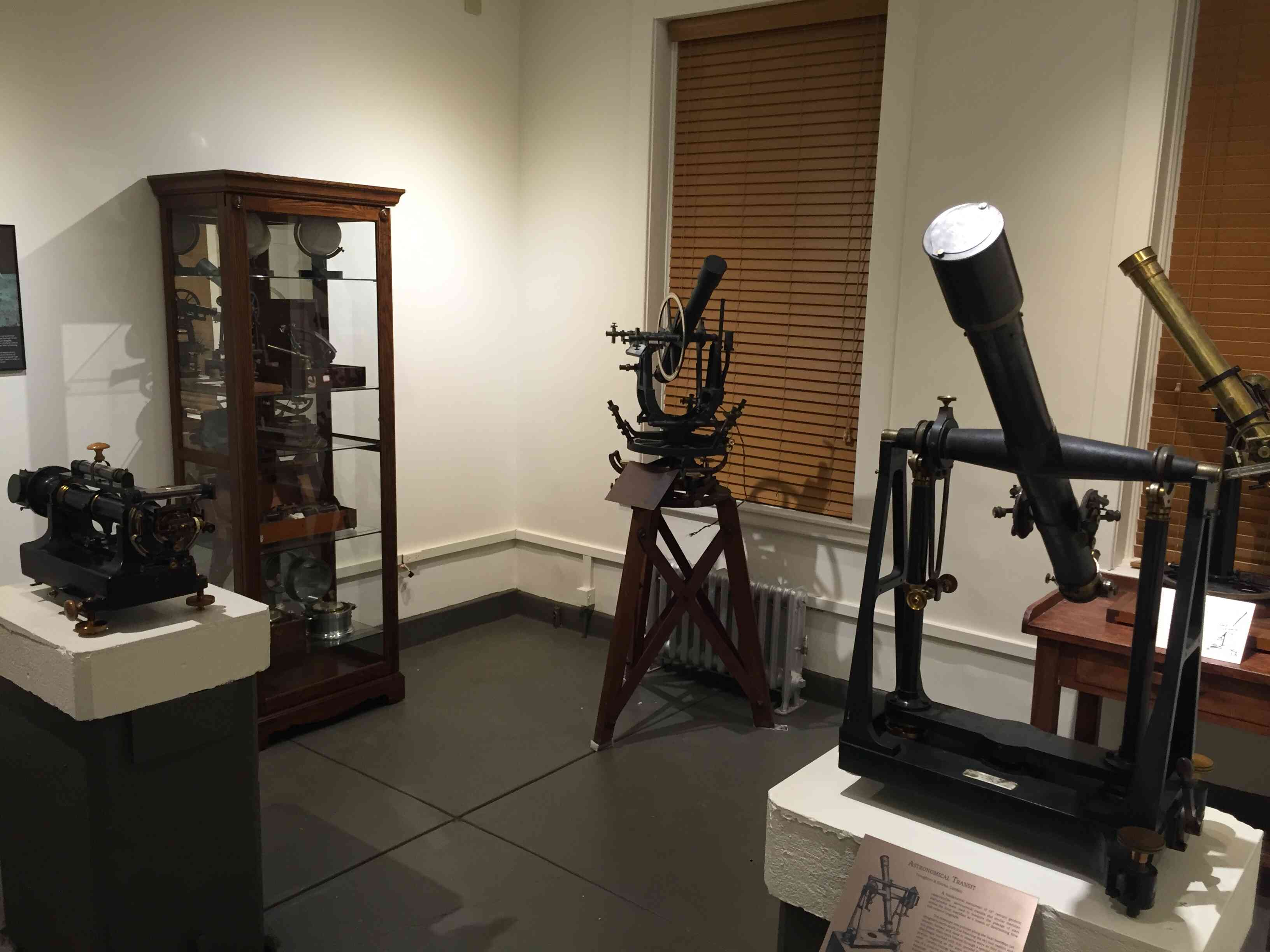 The dome room, containing Irv and several other telescope and pieces of equipment