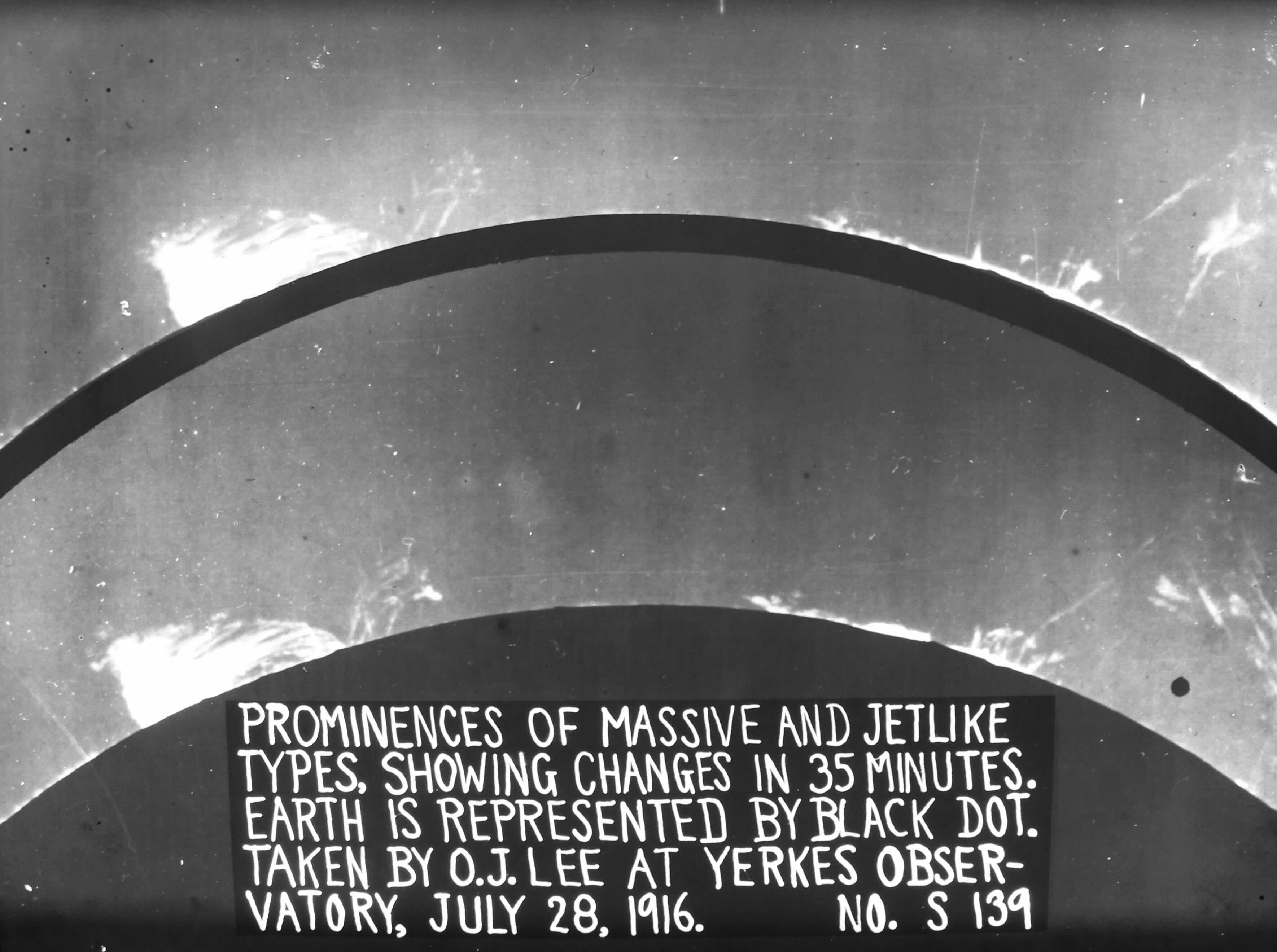 Solar Prominences captured at the Yerkes Observatory